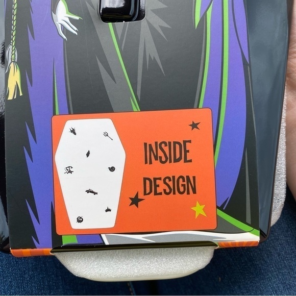 Disney Villains Coffin Shaped Baking Dish W/ Lid Handle Black Ursula Cruella NEW - Picture 4 of 5